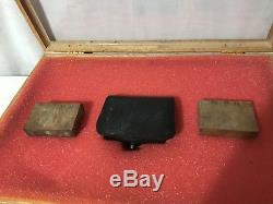Civil War Leather Fuse Box Model 1862 NY With 2 Paper Fuse Packs 5 In Each