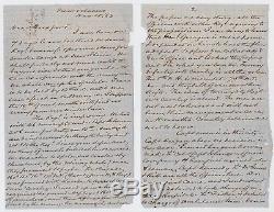 Civil War Letter 1863 162nd NY General Lewis Benedict KIA Louisiana WAR CONTENT