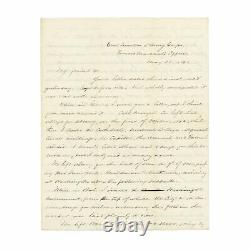 Civil War Letter 44th New York Sees Father at Fredericksburg Battlefield