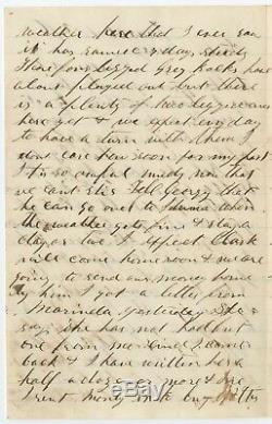 Civil War Letter from New York Soldier to his Sister about Ending the War Soon