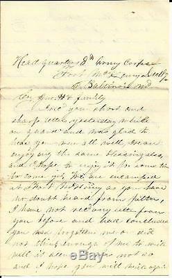 Civil War Letters NY 6th Marched Where Stonewall Jackson Said to be
