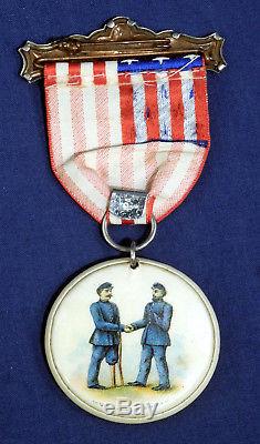 Civil War Medal Pin Pinback 121st New York Volunteer Infantry Upton's Red Cross