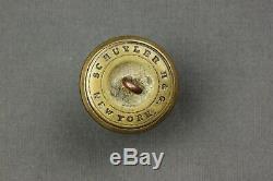 Civil War Michigan State Seal Coat Schuyler H & G New York Back Mark