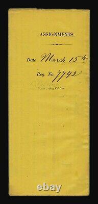 Civil War New York County Substitute Soldier Assignment Paper from 1864 #7742