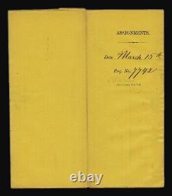 Civil War New York County Substitute Soldier Assignment Paper from 1864 #7742