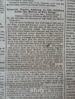 Civil War Newspapers- FUNERAL OF COMMODORE LEVY 1st JEWISH COMMANDER, J W BOOTH