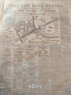 Civil War Newspapers- GETTYSBURG SOLDIERS CEMETERY DAVID WILLS, BRISTOE STATION