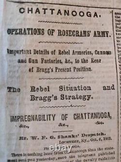 Civil War Newspapers- GETTYSBURG SOLDIERS CEMETERY DAVID WILLS, BRISTOE STATION