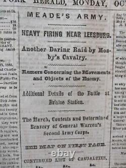 Civil War Newspapers- GETTYSBURG SOLDIERS CEMETERY DAVID WILLS, BRISTOE STATION