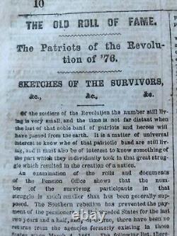 Civil War Newspapers- GETTYSBURG SOLDIERS CEMETERY DAVID WILLS, BRISTOE STATION