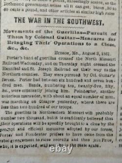 Civil War Newspapers- THE GREAT BATTLEFIELD OF THE UNION- MAP, McCLELLAN, POPE