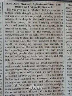 Civil War Newspapers- Thomas Simms- Boston Fugitive Slave Case, Negro Convention