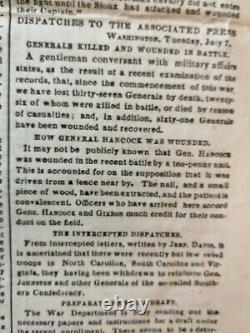 Civil War Newspapers- VICKSBURG- VICTORY! GENERAL GRANT'S JULY 4th CELEBRATION