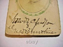 Civil War PHOTO 1st NY Mounted Rifles signed Edward ZC Judson al NED BUNTLINE