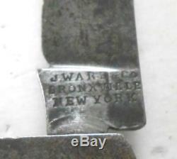 Civil War Rare J Ward & Co New York Knife