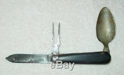Civil War Slotted Knife / Utensil VERY RARE Geo. Kay of Esopus, NY