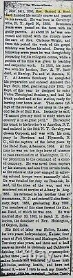 Civil War Soldier 24th NY Cavalry Reverend Samuel Stoddard, Signed CDV 1860s
