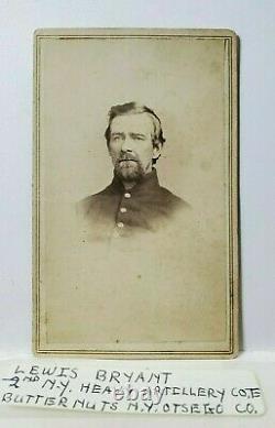 Civil War Soldier 2nd NY Artillery Andersonville Prisoner Lewis Bryant CDV Photo