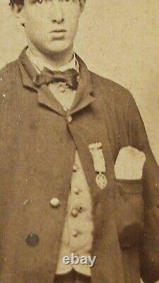 Civil War Soldier CDV Image ID'd Alfred Stratton 147th NY Double Amputee