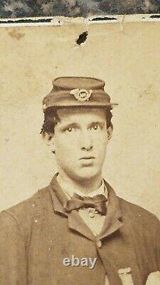 Civil War Soldier CDV Image ID'd Alfred Stratton 147th NY Double Amputee