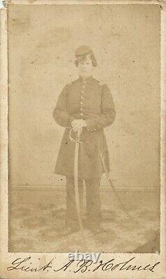 Civil War Soldier CDV Lieutenant Albert B. Holmes 11th New York Cavalry