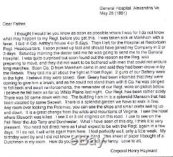 Civil War Soldier Letter Henry Hayward 74th NY Charles Magnus Alex Va 5/25 (61)