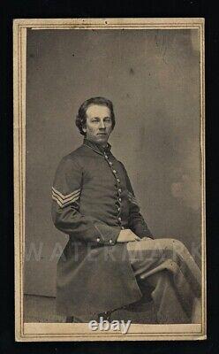 Civil War Soldier SGT WM. ORR 153RD NEW YORK VOL. INFANTRY 1860 CDV Photo WIA