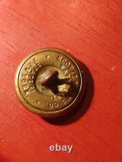 Civil War State Seal Button Of New York