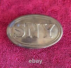 Civil War State of New York SNY Cartridge Box Plate