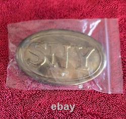 Civil War State of New York SNY Cartridge Box Plate