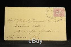 Civil War Syracuse, NY 1863 #65 Cover to Cdr Townsend Steamer Essex Mississippi