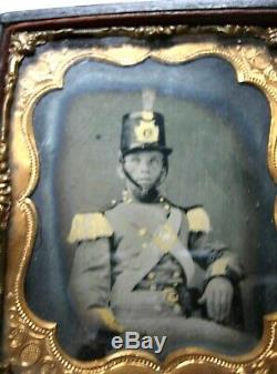 Civil War Tin Type Photograph 8th New York Volunteer Infantry