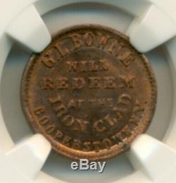 Civil War Token (1861-65) Cooperstown NY G L Bowne F-145B-1a R3 MS65 RB NGC