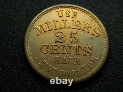 Civil War Token 630AY-1a New York NY Use Millers R2 Scarce Nice Token