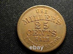 Civil War Token 630AY-1a New York NY Use Millers R2 Scarce Nice Token