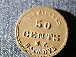 Civil War Token 630AY-1a New York NY Use Millers R2 Scarce Nice Token