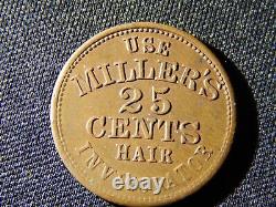 Civil War Token 630AY-1a New York NY Use Millers R2 Scarce Nice Token