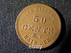 Civil War Token 630AY-1a New York NY Use Millers R2 Scarce Nice Token