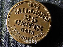 Civil War Token 630AY-1a New York NY Use Millers R2 Scarce Nice Token