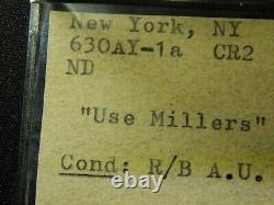 Civil War Token 630AY-1a New York NY Use Millers R2 Scarce Nice Token