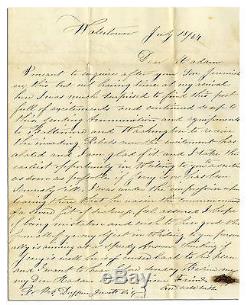 Civil War Union Soldier Autograph Letters Signed 63rd New York Infantry NY Ship