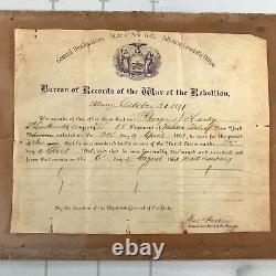 Civil War Union Soldier Enlistment Records 1891 State of New York April 23 1861