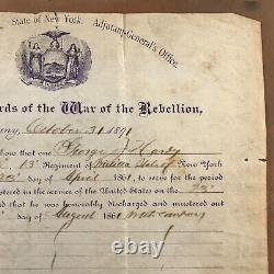 Civil War Union Soldier Enlistment Records 1891 State of New York April 23 1861