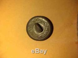 Civil war SNY belt buckle, new york button and 2 3ring bullets (dug)