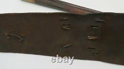 Civil war leather drum sling with drum sticks 5th NY Zouave