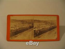 Confederate Prison Civil War Elmira New York Larkin 14 Stereoview Photo cdii