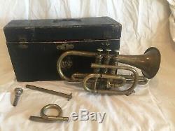Cornet of Civil War 60th New York Volunteer Infantry Regiment Band Instrument
