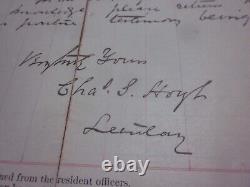 Dr. Charles S. Hoyt NY Signed 1872 Civil War Surgeon INSANE IDIOT ASYLUM Pioneer