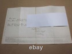 Dr. Charles S. Hoyt NY Signed 1872 Civil War Surgeon INSANE IDIOT ASYLUM Pioneer