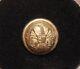 Dug Civil War New York State Seal Cuff Button With Extra / Quality B/m